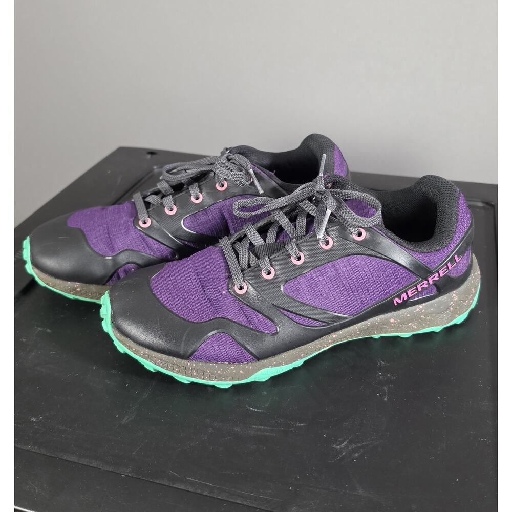 Merrell Purple Black Green Breathable Trail‎ Running Shoes MK16259